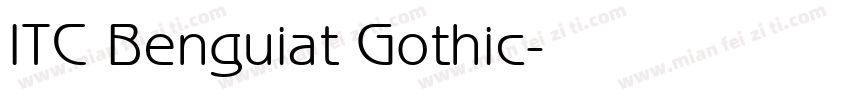 ITC Benguiat Gothic字体转换